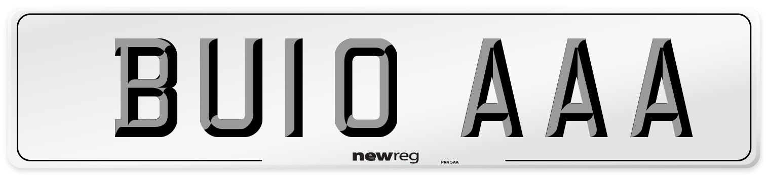 BU10 AAA Number Plate from New Reg